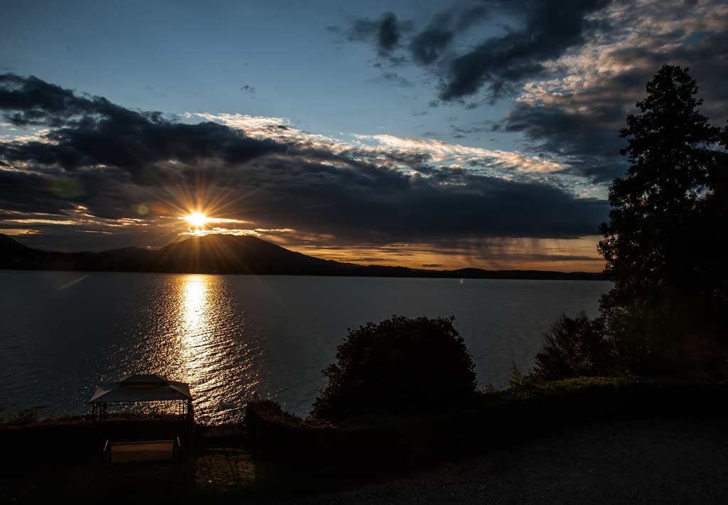 Sunrise over Lake Maggiore seen from Belgirate